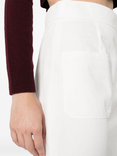 Prada fluted midi skirt - White