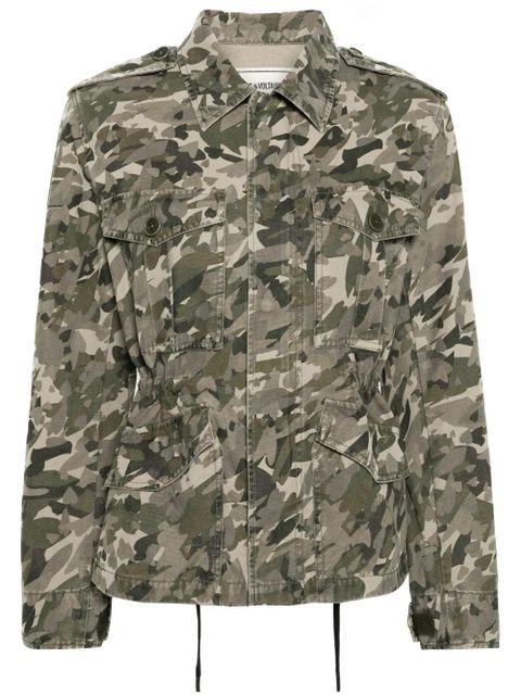 Zadig&Voltaire Krisa Camo cotton jacket - Green - zdjęcie produktu nr 1
