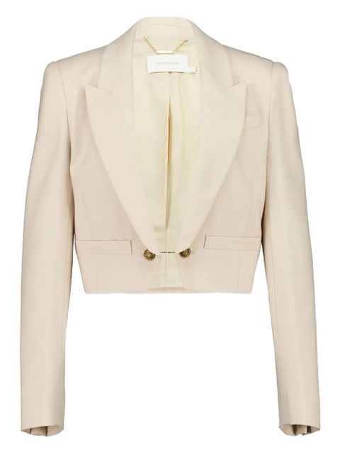 ZIMMERMANN cropped wool blazer - Neutrals - zdjęcie produktu nr 1