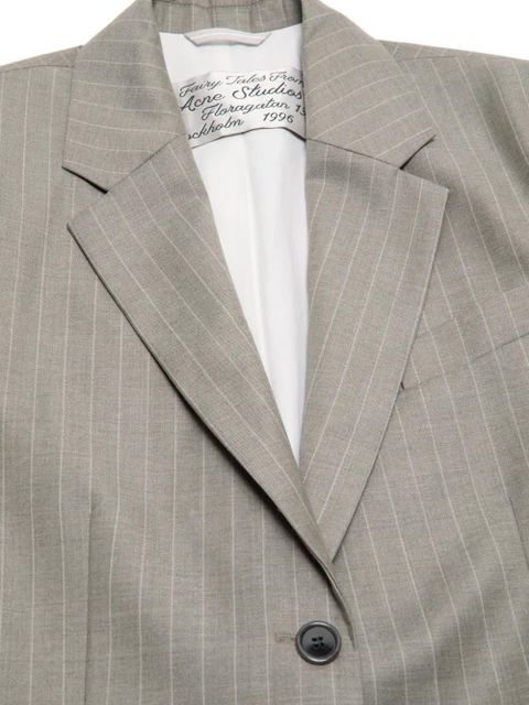 Acne Studios pinstripe-pattern layered blazer - Grey