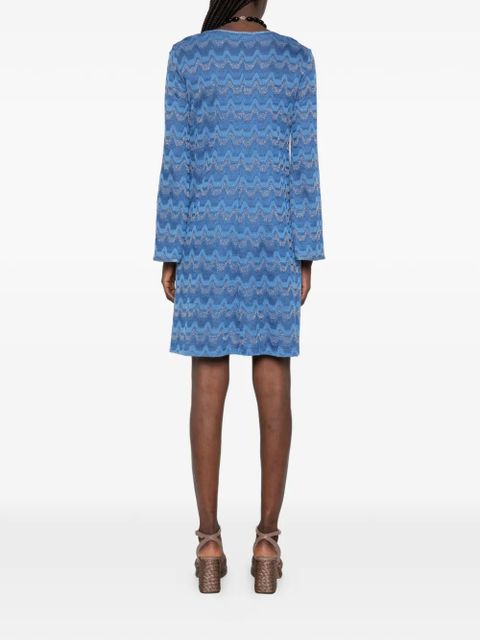 Missoni long-sleeve midi dress - Blue
