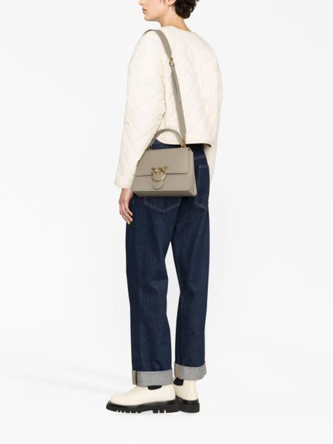 PINKO Love Birds leather tote bag - Neutrals - zdjęcie produktu nr 2