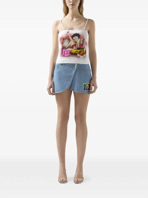 GCDS Betty Boop mini skirt - Blue - zdjęcie produktu nr 2