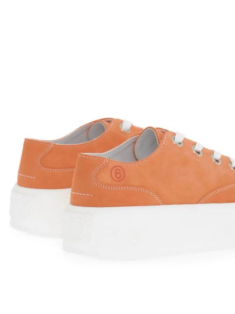 Maison Margiela platform lace-up sneakers - Orange