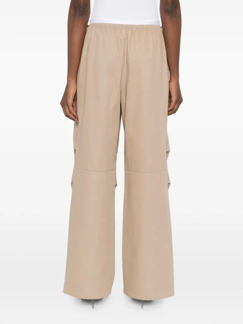 Alexander Wang double-layer logo-waistband trousers - Neutrals