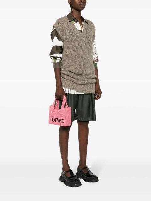 LOEWE mini Loewe Font tote bag - Pink - zdjęcie produktu nr 2