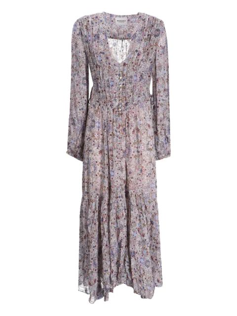 ISABEL MARANT floral-pattern maxi dress - Purple - zdjęcie produktu nr 1