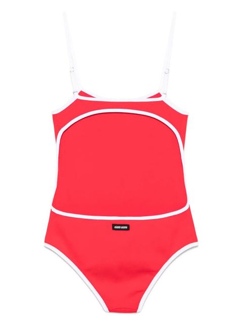 Miu Miu two-tone swimsuit - Red - zdjęcie produktu nr 2
