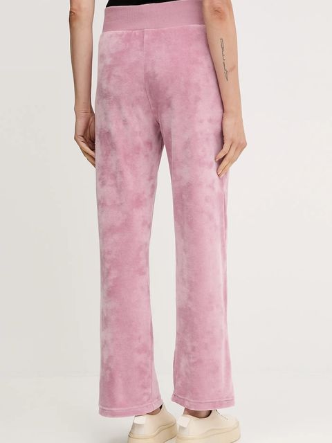 HUGO spodnie dresowe damskie kolor różowy gładkie 50549812