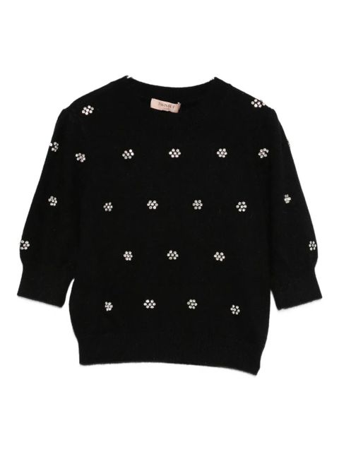 TWINSET crystal-embellished sweater - Black - zdjęcie produktu nr 1