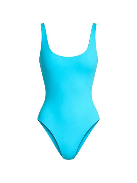 Bond-eye reversible square-neck swimsuit - Blue - zdjęcie produktu nr 1