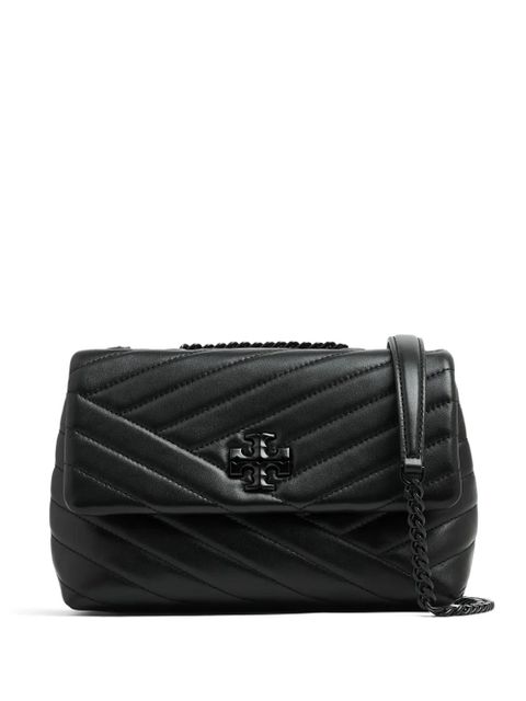 Tory Burch small Kira Chevron Powder coated convertible shoulder bag - Black - zdjęcie produktu nr 1