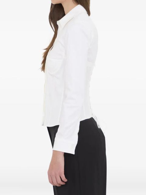 Balenciaga corset lace-up shirt - White
