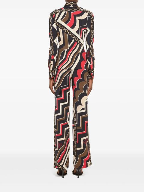 PUCCI Istrice-print trousers - Black