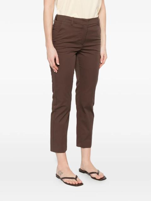 Weekend Max Mara cropped cigarette trousers - Brown