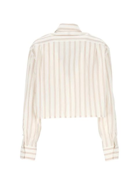 Off-White striped pocket shirt - Neutrals - zdjęcie produktu nr 2