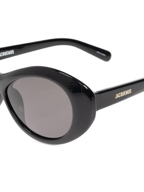 Jacquemus logo-print sunglasses - Black