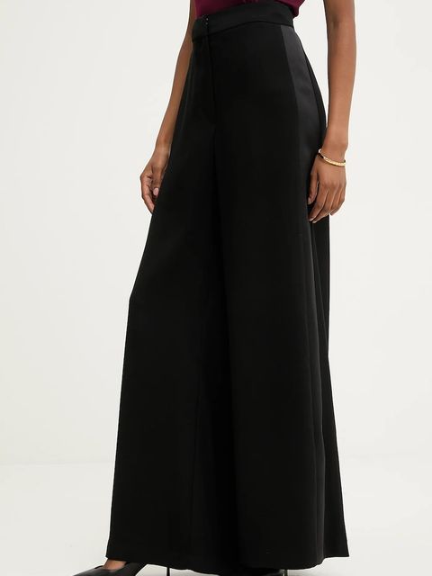 Answear.LAB spodnie damskie kolor czarny szerokie high waist - zdjęcie produktu nr 1