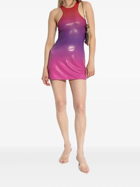 Oséree gradient shimmer mini dress - Pink
