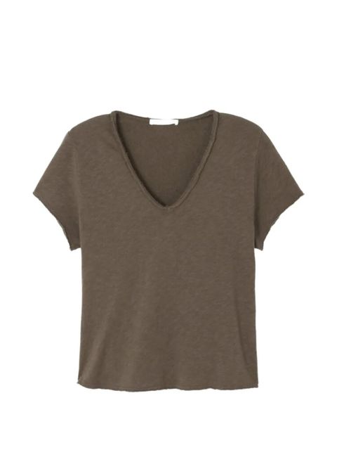 American Vintage Sonoma raw-edge T-shirt - Brown - zdjęcie produktu nr 1