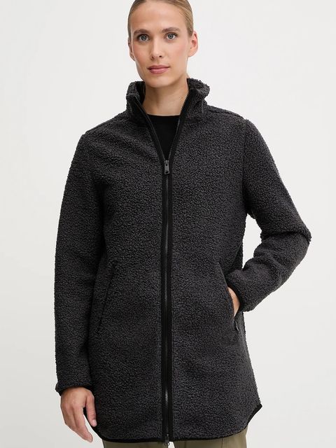 Jack Wolfskin bluza polarowa HIGH CURL kolor czarny gładka A65074 - zdjęcie produktu nr 1