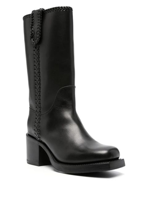 Hereu Aumandra 65mm leather boots - Black - zdjęcie produktu nr 2