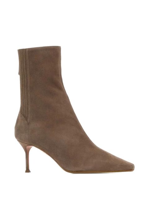 Aquazzura saint honor suede ankle boots - Brown - zdjęcie produktu nr 2