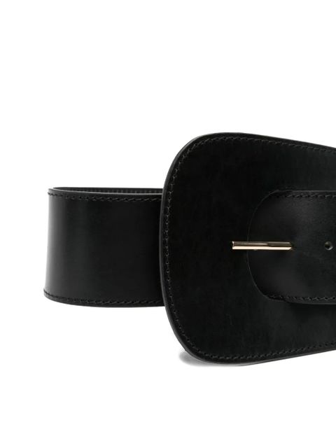 Sportmax statement-buckle leather belt - Black - zdjęcie produktu nr 2