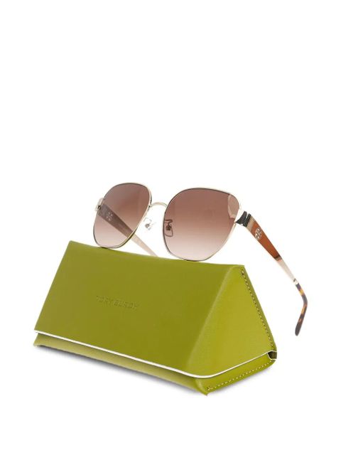 Tory Burch logo geometic sunglasses - Gold