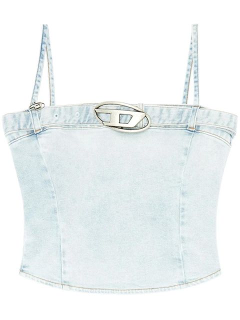 Diesel De-Lucy-S denim tank top - Blue - zdjęcie produktu nr 1