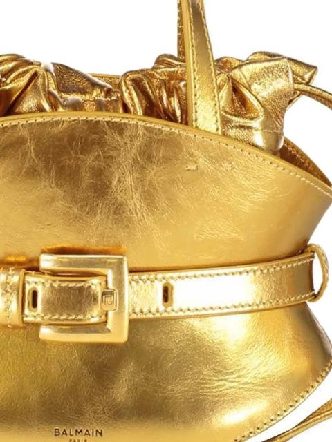 Balmain buckle shuffle mini bag - Gold - zdjęcie produktu nr 2