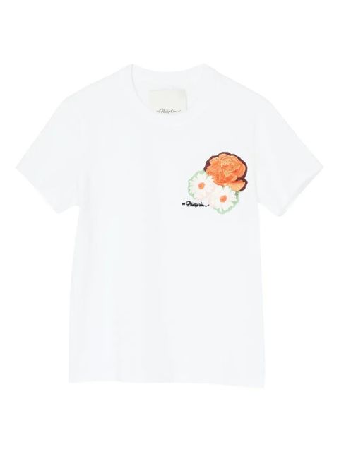 3.1 Phillip Lim logo-embroidered T-Shirt - White - zdjęcie produktu nr 1