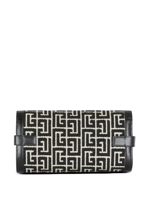 Balmain B-Buzz 23 monogram clutch bag - Black