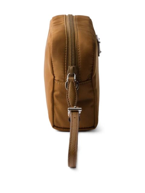Prada Re-Nylon zip pouch - Brown