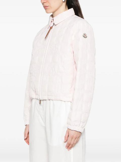 Moncler collar zip jacket - Pink