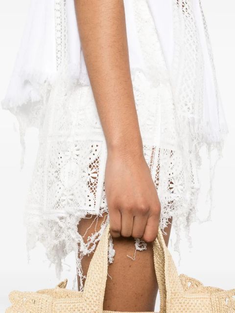 LOEWE lace mini skirt - White