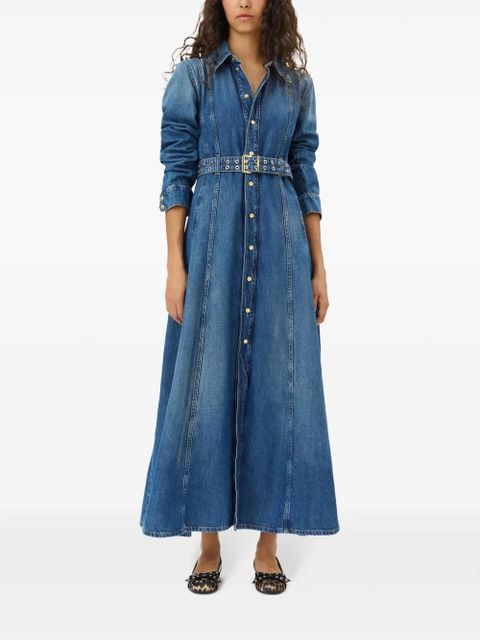GANNI denim maxi dress - Blue