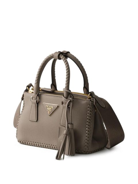 Prada mini Galleria leather tote bag - Grey