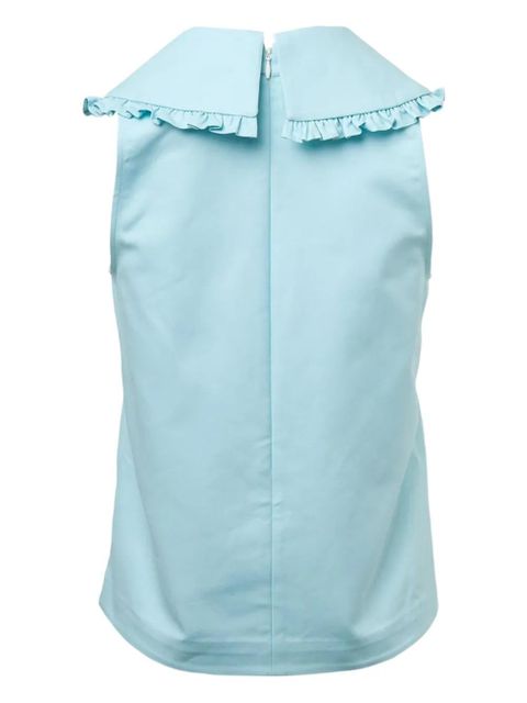SHUSHU/TONG double-collar sleeveless blouse - Blue - zdjęcie produktu nr 2