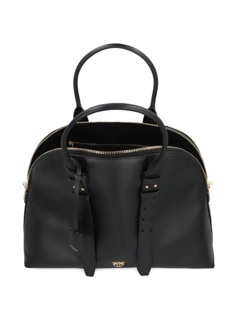 PINKO maxi Escape leather tote bag - Black