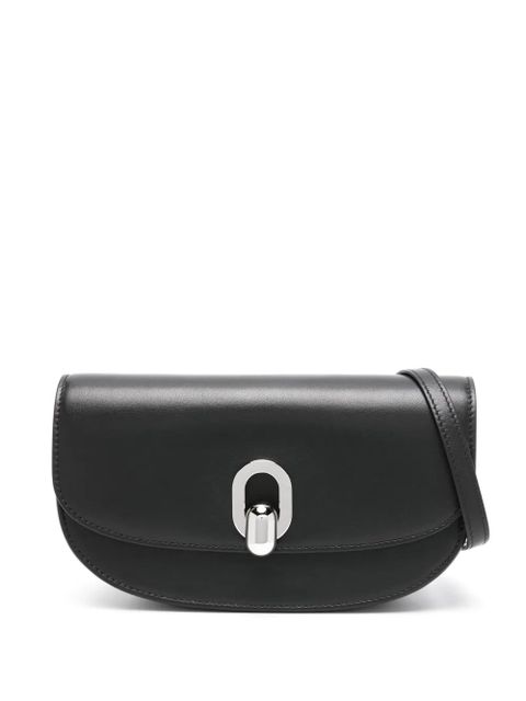 Savette Tondo Crescent leather crossbody bag - Black - zdjęcie produktu nr 1