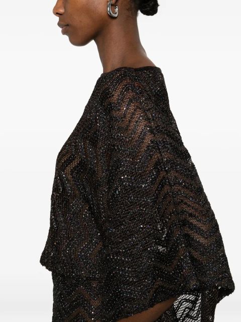 Missoni zigzag sweater - Brown