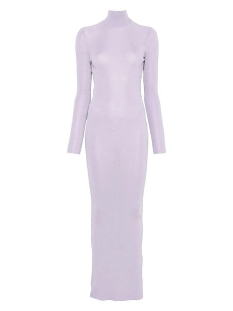 Self-Portrait fine-knit dress - Purple - zdjęcie produktu nr 1