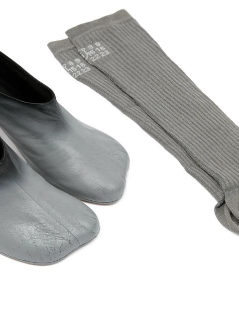 MM6 Maison Margiela leather pumps - Grey