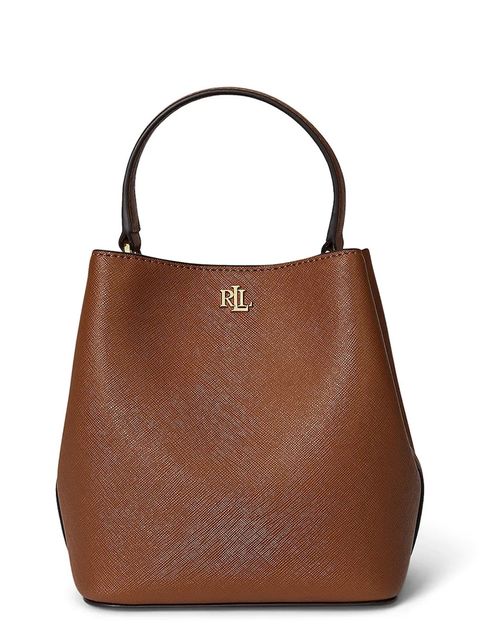 Lauren Ralph Lauren torebka skórzana kolor brązowy 431969365 - zdjęcie produktu nr 1