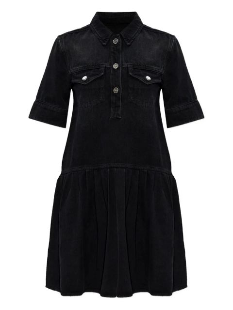 GANNI short-sleeved denim dress - Black - zdjęcie produktu nr 1
