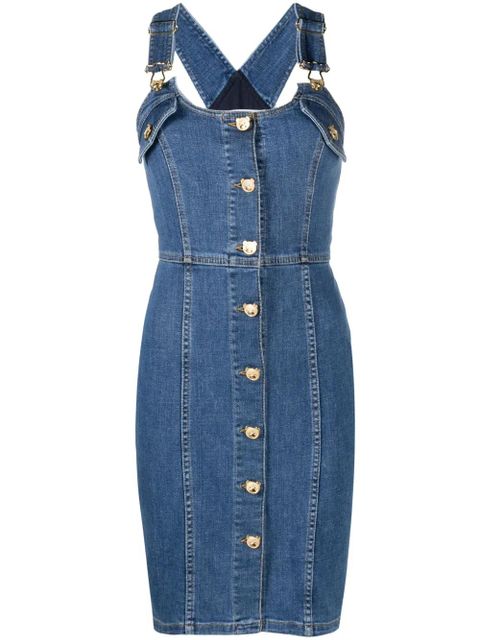 Moschino button-up denim minidress - Blue - zdjęcie produktu nr 1