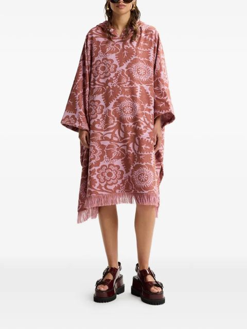 Essentiel Antwerp floral-jacquard fringed dress - Pink - zdjęcie produktu nr 2