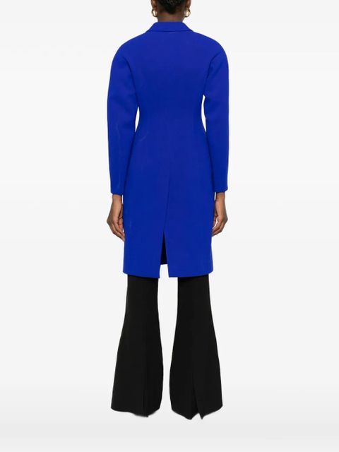 Jil Sander flap-pocket button-up coat - Blue