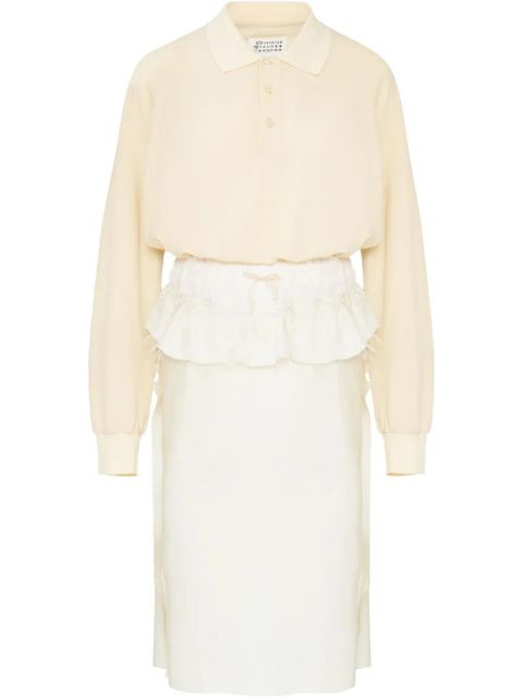 Maison Margiela long-sleeved midi dress - White - zdjęcie produktu nr 1